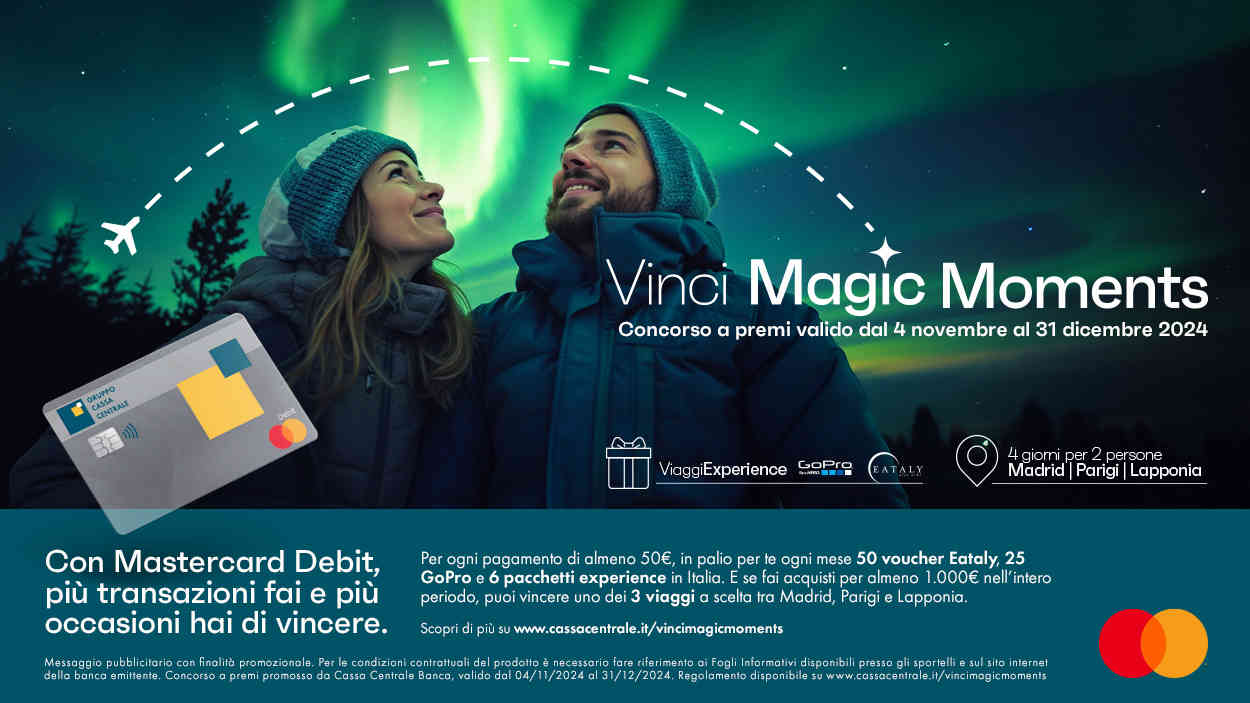 concorso mastercard debit - vinci magic moments